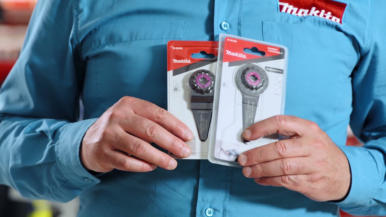 Makita Starlock multitoolbladen: messen en schrapers