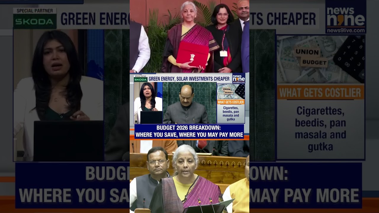 Union Budget 2026: Cheaper Overseas Tours, Solar, Medicines; Some Items Costlier | News9
