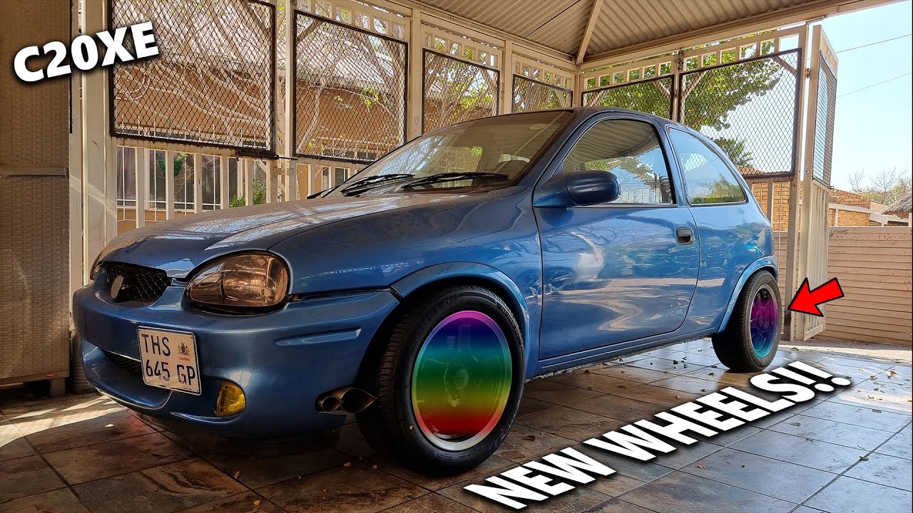 We got some awesome new wheels for the C20XE Corsa
