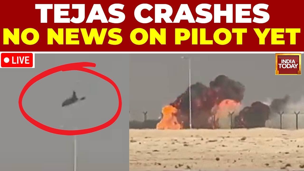 LIVE: India's Tejas Jet Crashes At Dubai Airshow | Not Clear If The Pilot Ejected | Tejas Crash LIVE