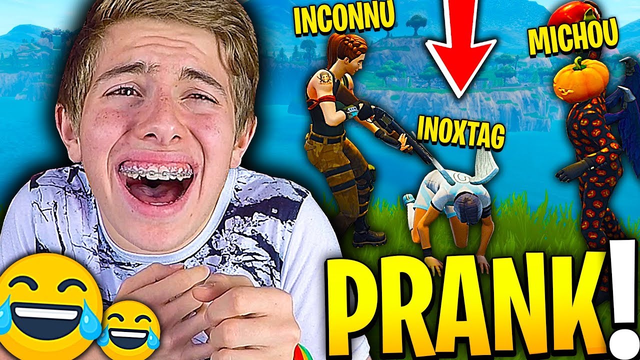 J'AI PRANK INOXTAG AVEC UN INCONNU ET ÇA A TRÈS MAL TOURNÉ SUR FORTNITE BATTLE ROYALE !!!