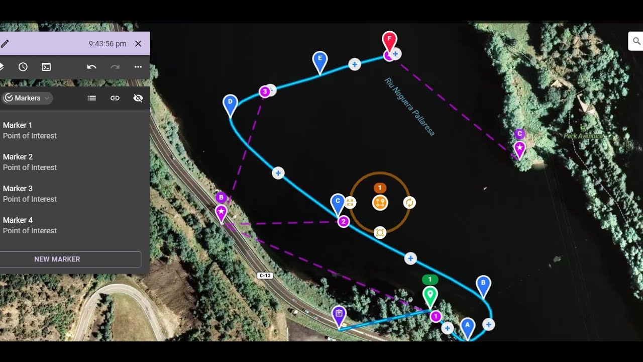 DRONELINK #MARCADORES #DRONE HEADING #GIMBAL ORIENTATION
