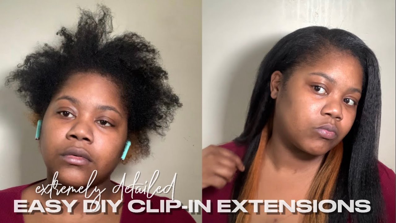Hair Transformation! Clip ins on Short 4C Hair | Mihugass #clipinhairextensions