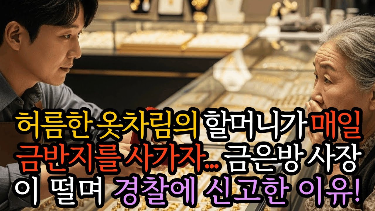 허름한 옷차림의 할머니가 매일 금반지를 사가자&hellip; 금은방 사장이 떨며 경찰에 신고한 이유!ㅣ노후사연ㅣ감동사연ㅣ시니어ㅣ실화사연 ㅣ오디오북