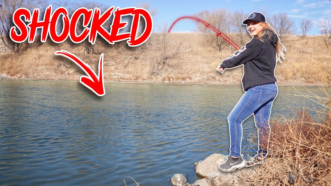 YOU WON'T BELIEVE What She Hooked In This FEEDER CREEK!! (Boo Is BACK)