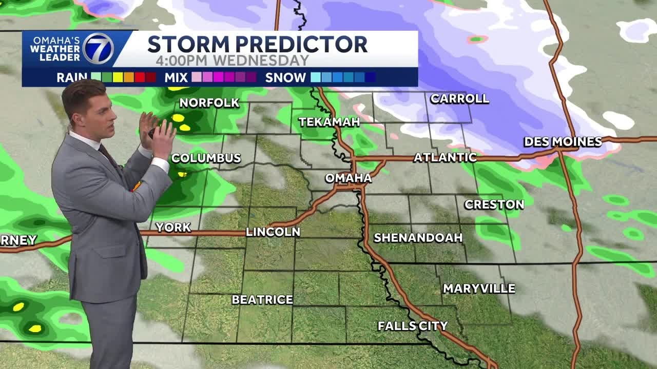 Light rain and snow possible on Wednesday