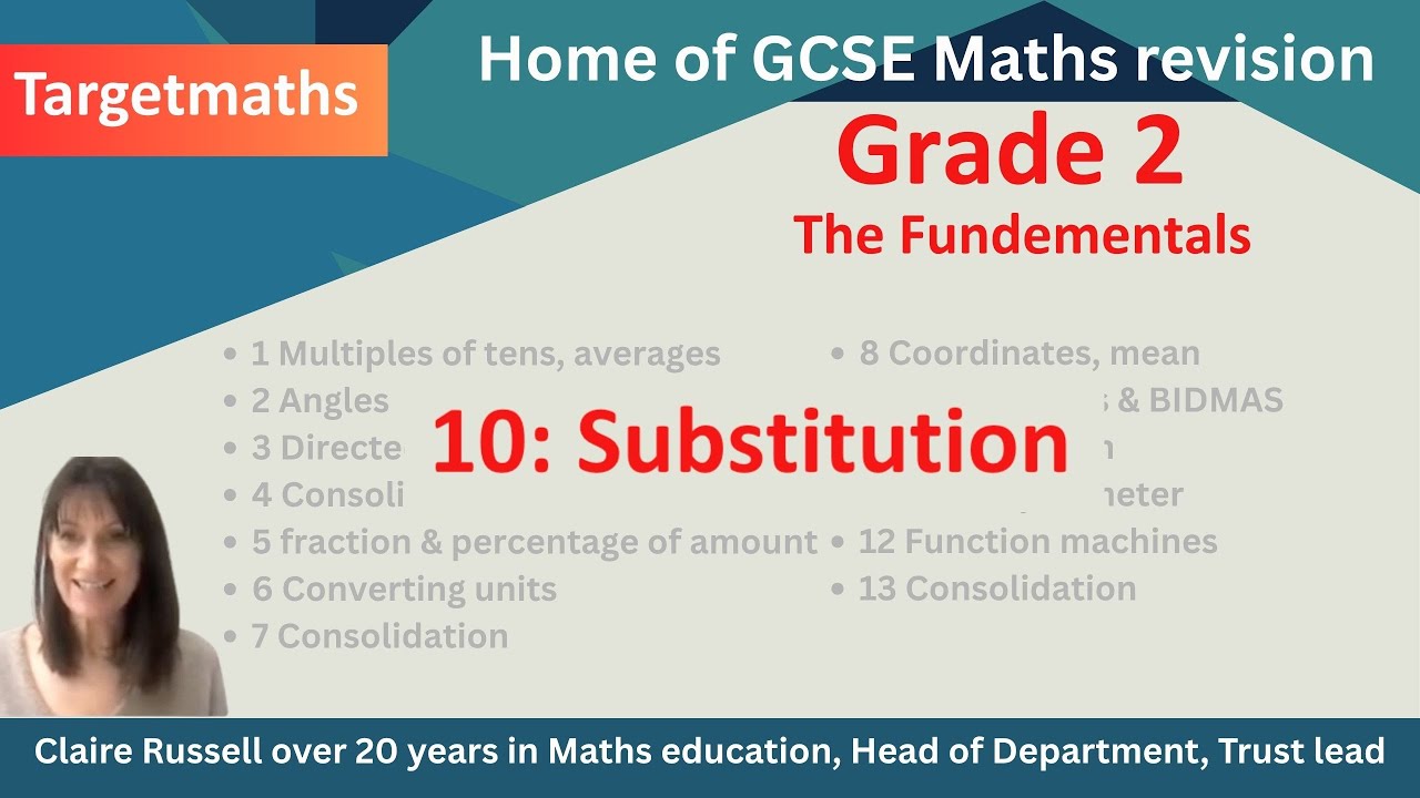 Substitution 👉 GCSE Maths Lesson 10