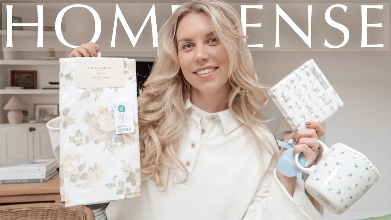 HOMESENSE HAUL Spring Easter Home Decor Finds M&S VLOG