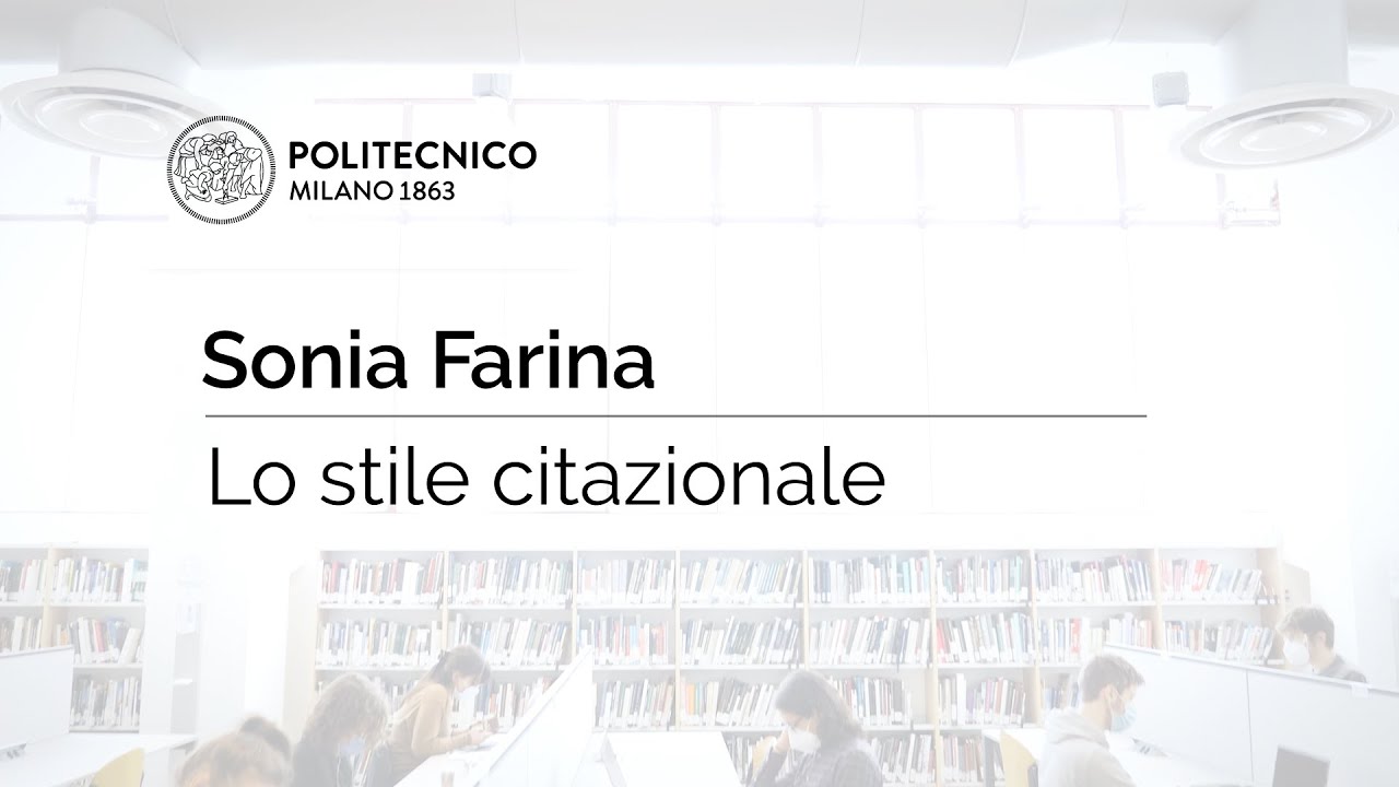 Lo stile citazionale (Sonia Farina)