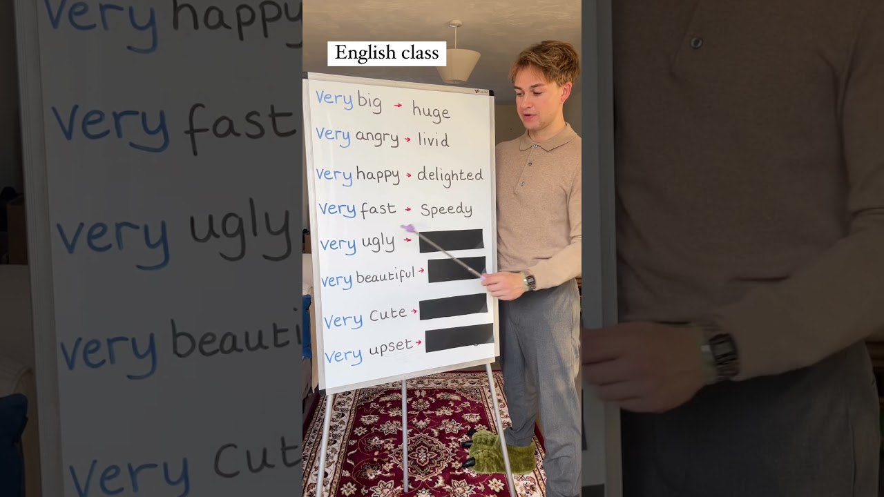 Instead of VERY #englishlesson #englishteacher #learnenglish #englishtips #ingles #ESL