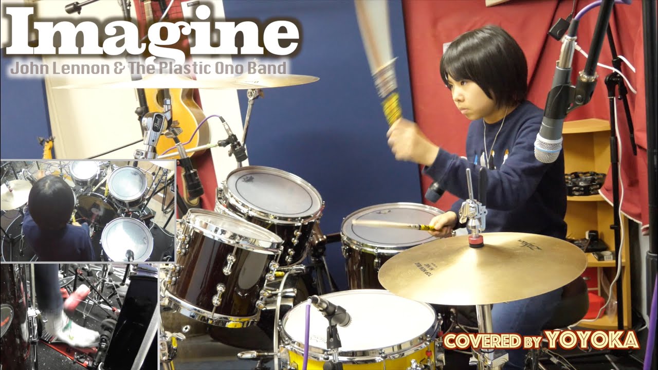 Imagine - John Lennon & The Plastic Ono Band / Covered by Yoyoka, 10 year old