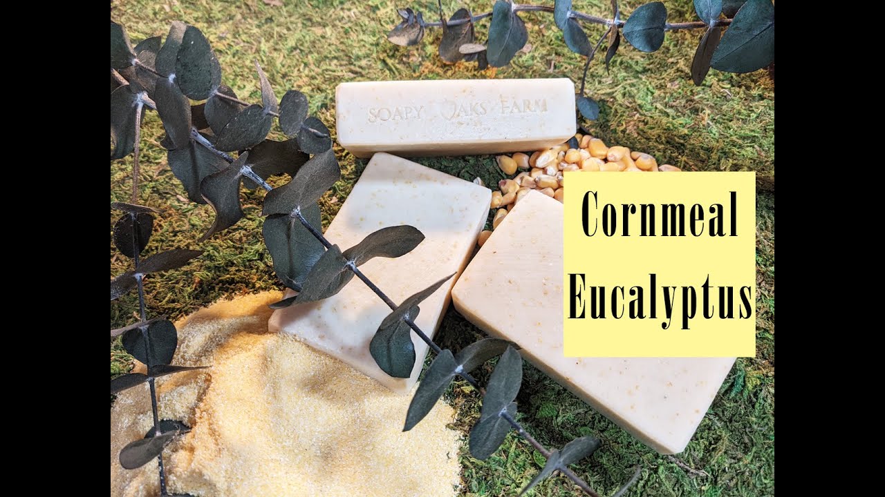 Making Cornmeal Eucalyptus Exfoliating Soap