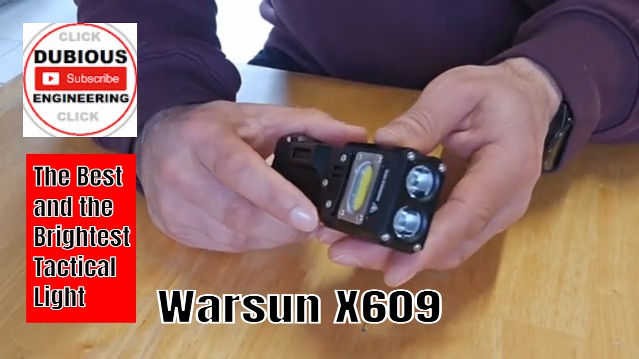 DuB-EnG:  Warsun X609 Super Bright Tactical Flashlight Rechargable 3000 Lumens 4Ah battery