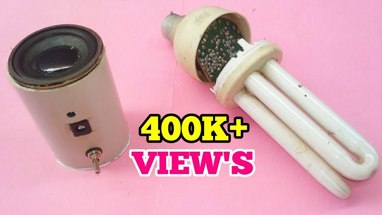 DIY Mini Bluetooth Speaker With Old CFL Transistor
