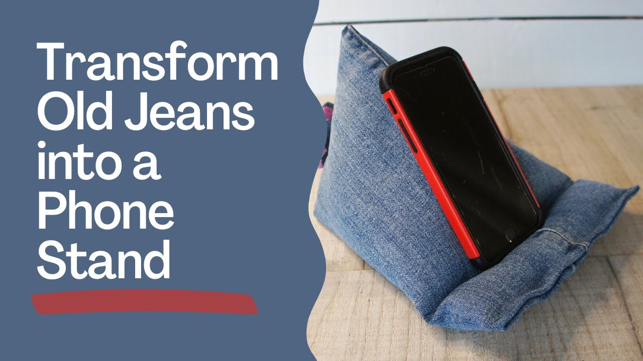 Easy to Sew Phone / Tablet stand from Old Jeans - Quick Make