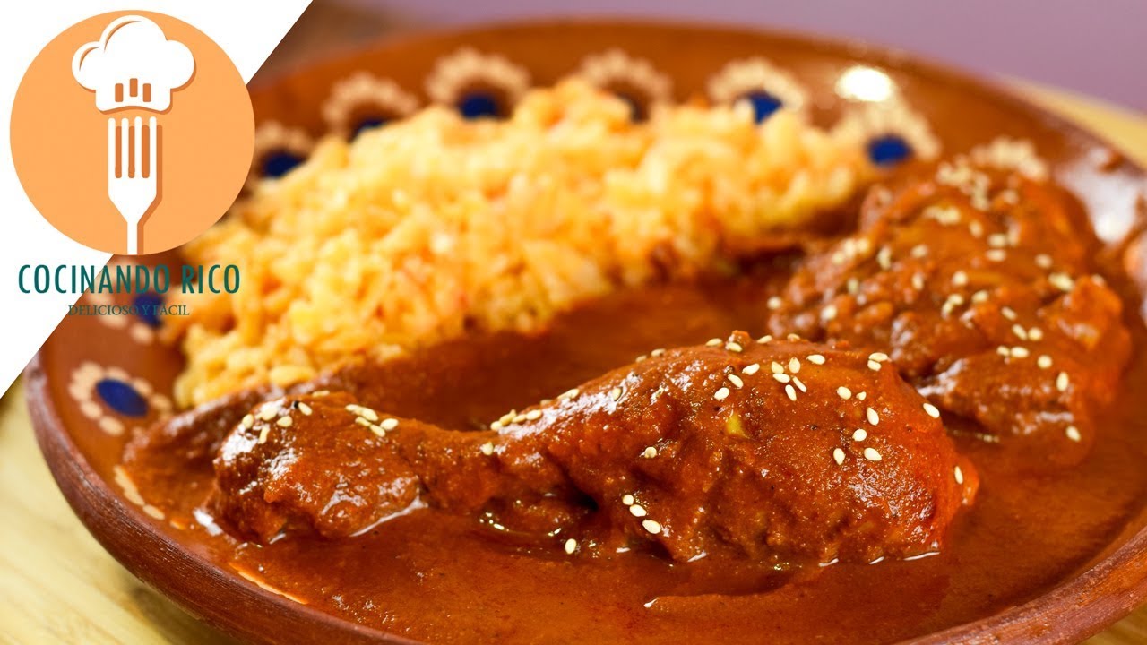Pollo en Pipian Rojo El Más RICO!!!
