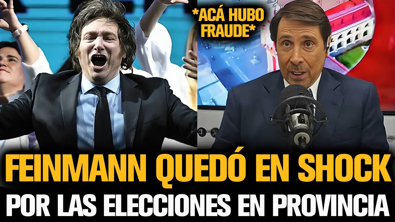 FEINMANN QUEDÓ EN SHOCK POR LAS ELECCIONES EN LA PROVINCIA
