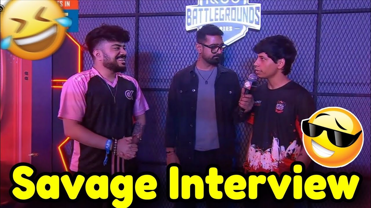 Sensei & Juicy Savage Interview in iQOO Lan 🔥 Troll Each Other🤣