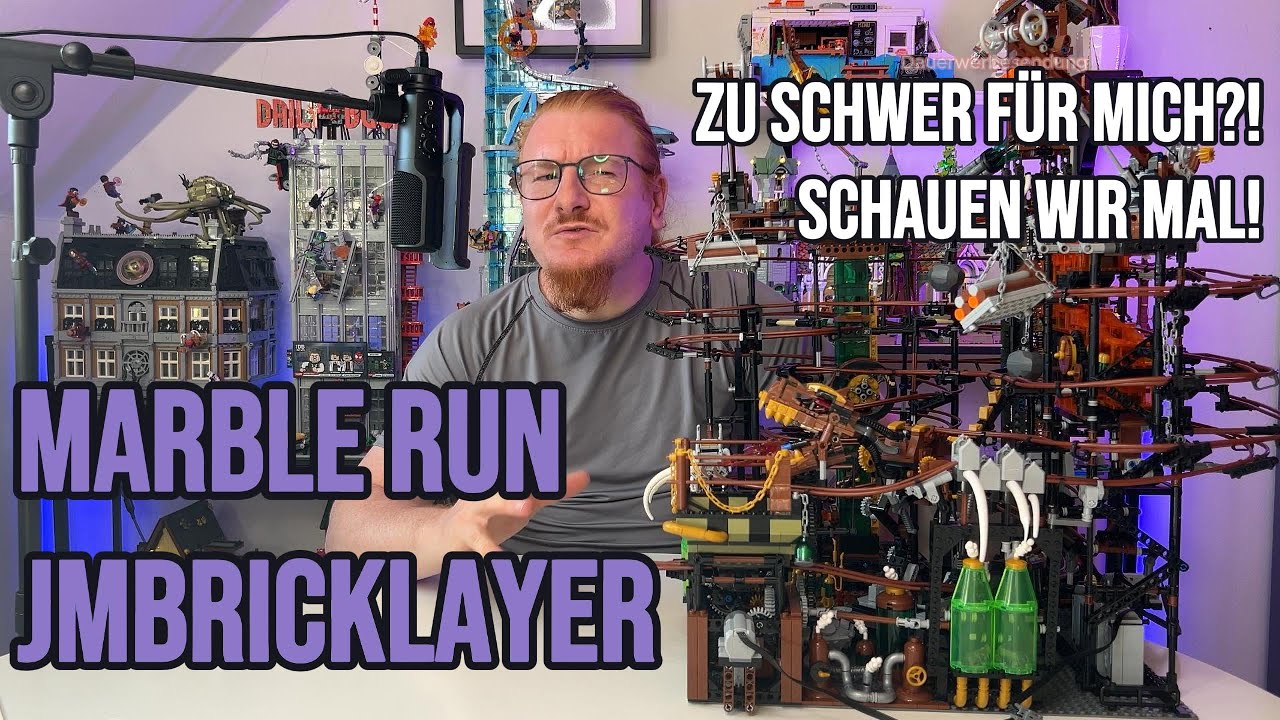 Zu schwer für mich?! Schauen wir mal! - 5391 Teile JMBricklayer Marble Run Kugelbahn!
