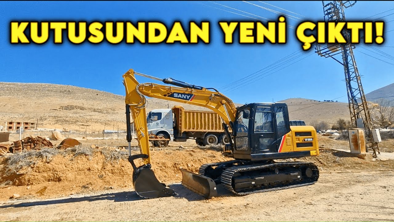 Sıfır Kokusu: Sany SY135C Paletli Makinemizle Hafriyatın Yeni Yüzü! #paletli #sany #excavator #kepçe