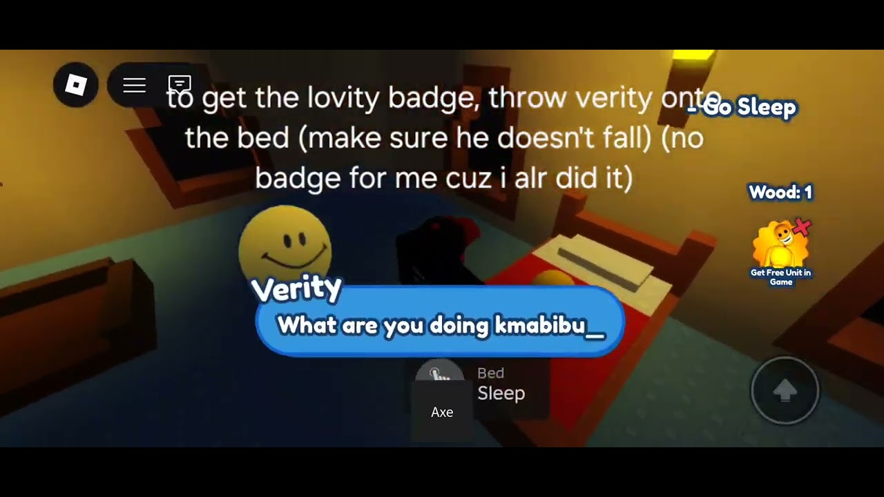 How to get lovity badge in verity TM (roblox)