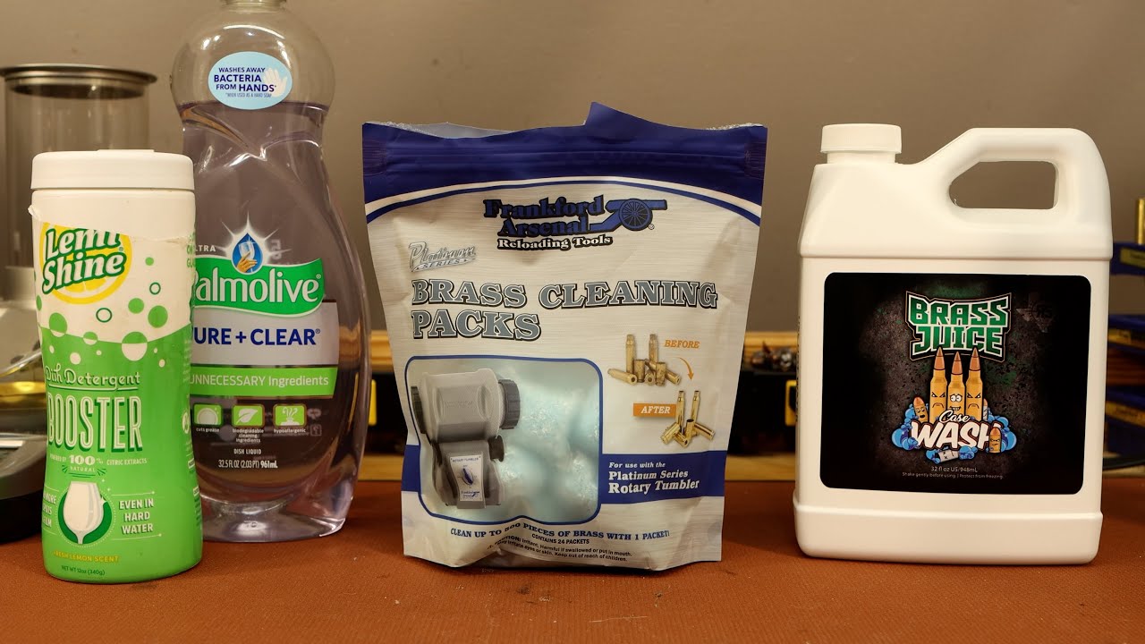 Wet Tumbling Test - Brass Juice vs FA Cleaning Packs vs Dish Soap