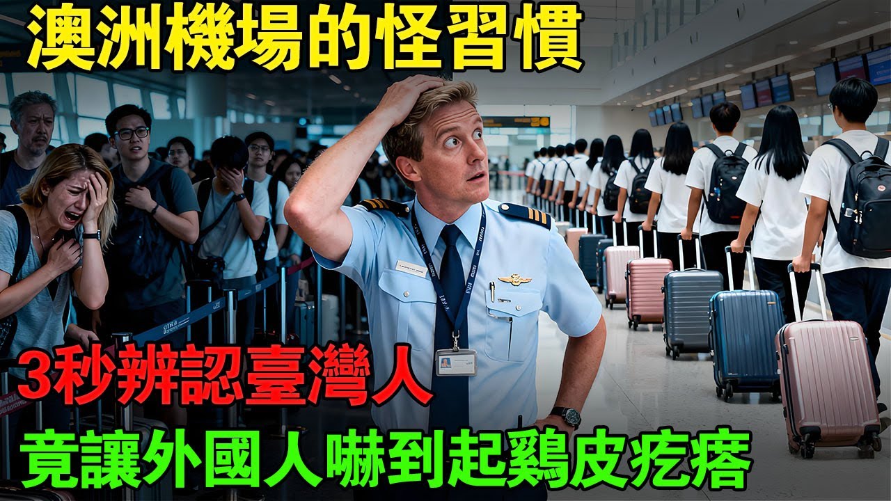 3秒辨認台灣人！你在澳洲機場的這個「怪習慣」，竟讓外國人嚇到起雞皮疙瘩？#台灣人 #台灣之光 #雪梨機場 #澳洲旅遊 #文化衝擊