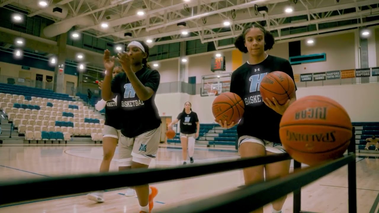 Harford Women's Basketball Slo-Mo Pregame warm up