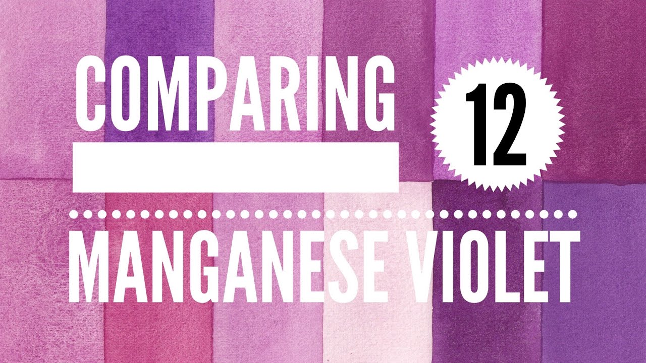 Comparing 12 Manganese Violet Watercolors - Colossal Color Showdown S3, Ep.5