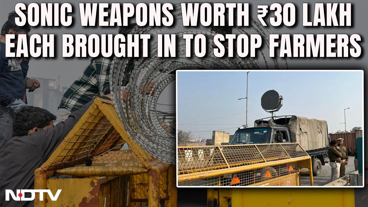 Latest News About Farmers Protest | In Cops' Arsenal Against Farmers, Barbed Wire, Now Sonic Weapons