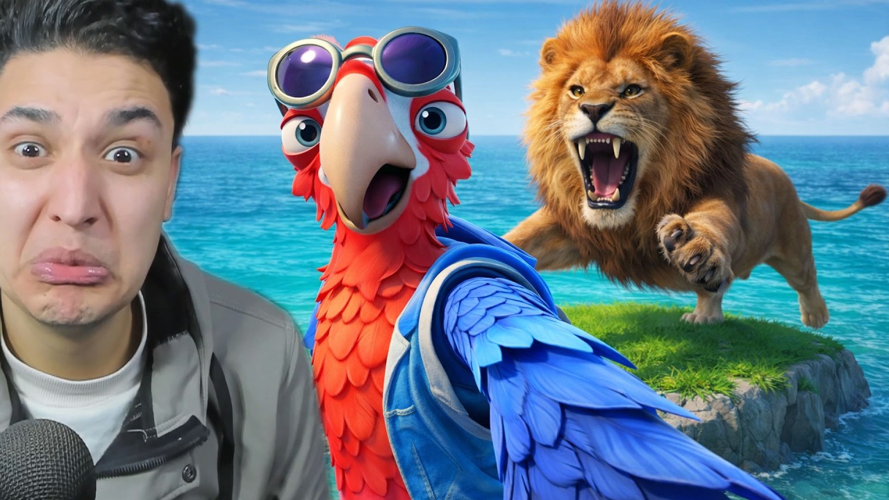 دخلت حديقة حيوانات فى فورت نايت 😱 محاولة الهروب من النمر