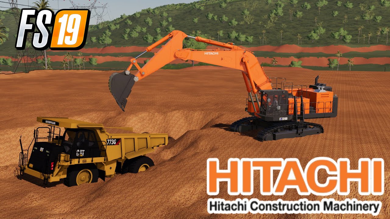 FS19 120tons Excavator To The Clay Pit MCE Map Farming Simulator 19 Mods