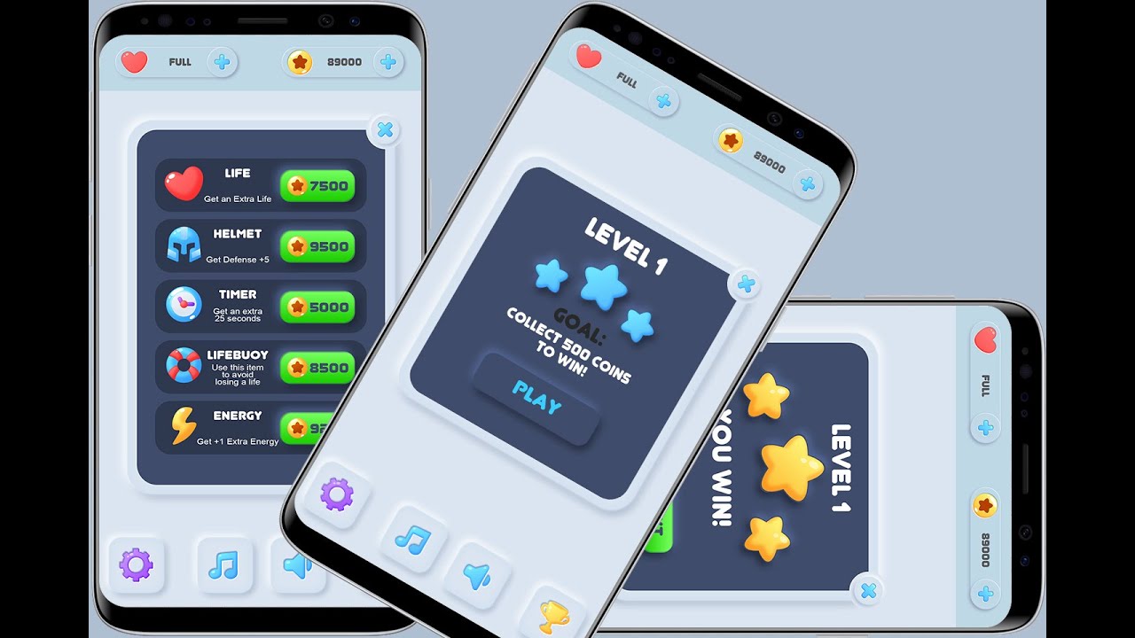 Casual Style Game GUI