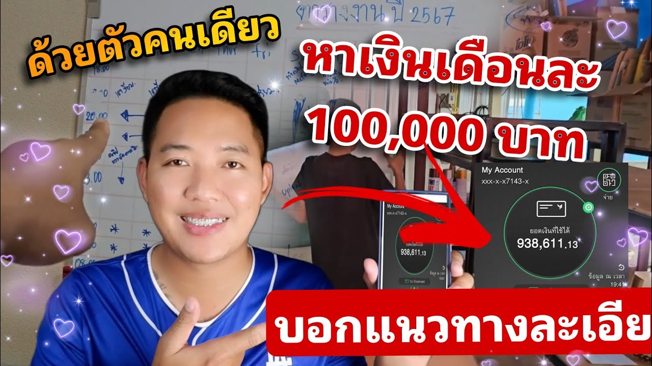 สินหาเงิน 100,000 บาท / เดือน ด้วยตัวคนเดียว ไม่พึ่งใคร ที่คุณทำเองได้ !!