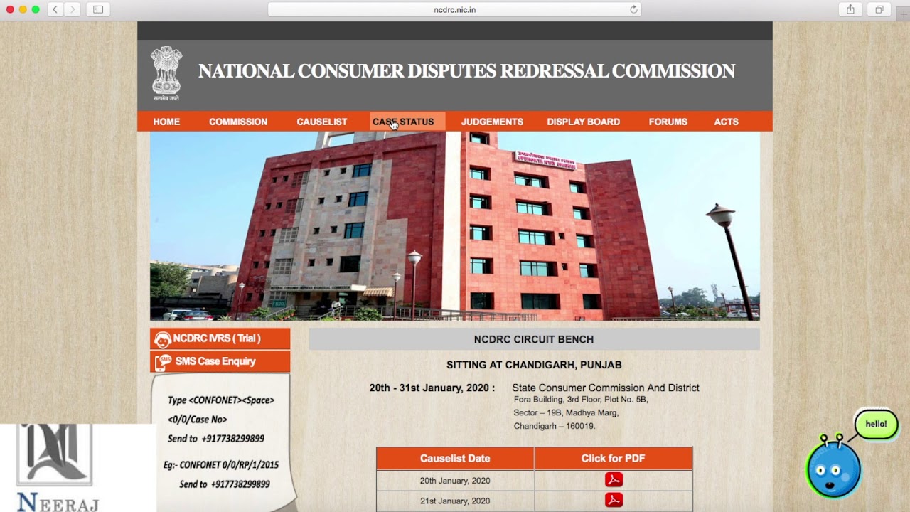 Online Cause List | Case Status | Judgements of  Consumer Cases for FREE | NCDRC