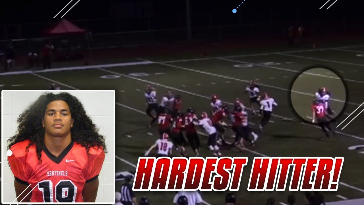 HARDEST HITTING HIGH SCHOOL PLAYER HIGHLIGHTS! Fotu Leiato