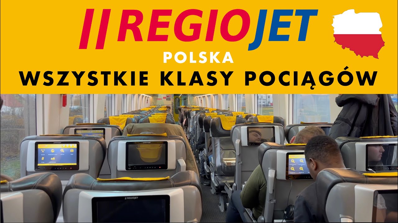 Klasy w pociągach RegioJet - Business, Relax, Standard, ASTRA, Low Cost | Polska 2026