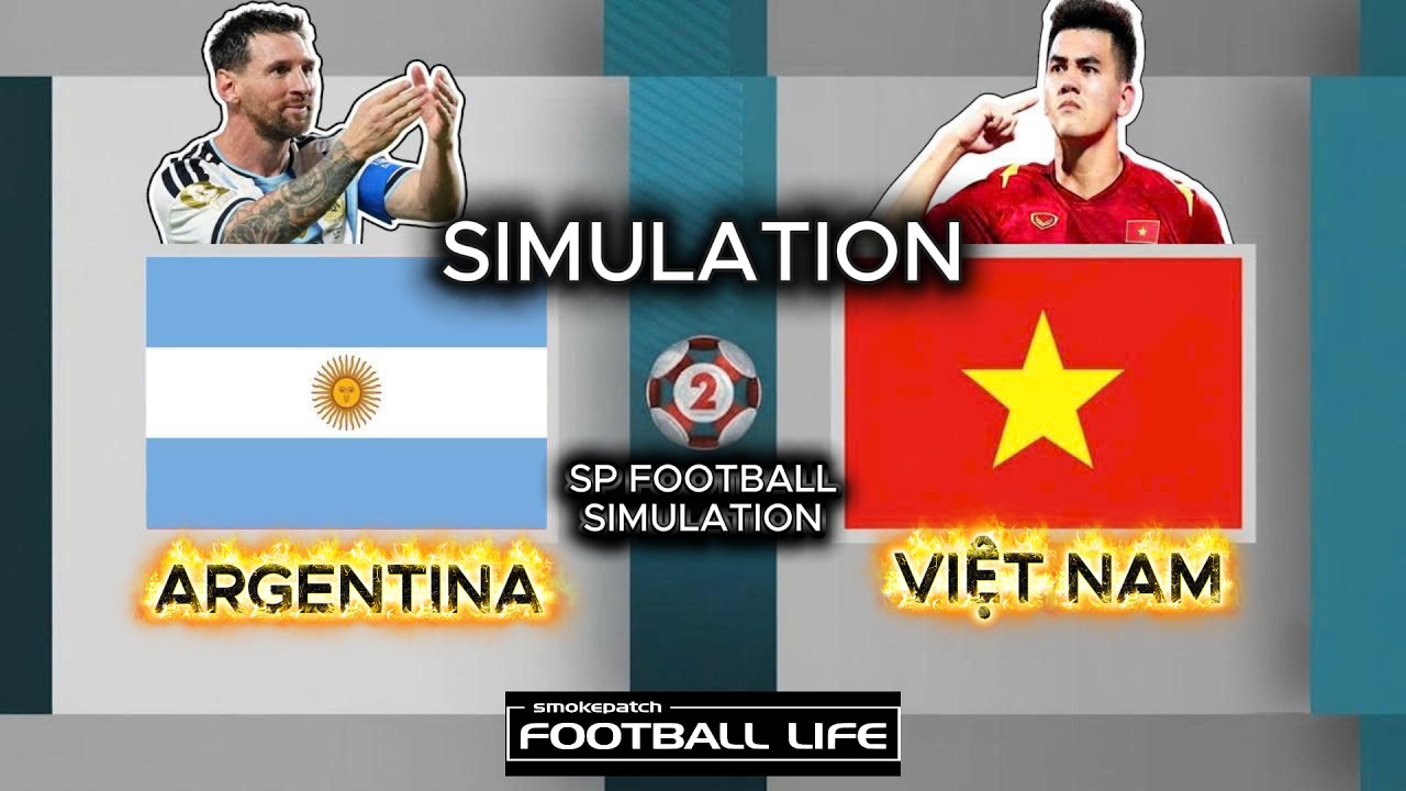 Việt Nam vs Argentina 🇻🇳⚽🇦🇷 | Đối Đầu Messi 8 Quả Bóng Vàng | SP Football Life