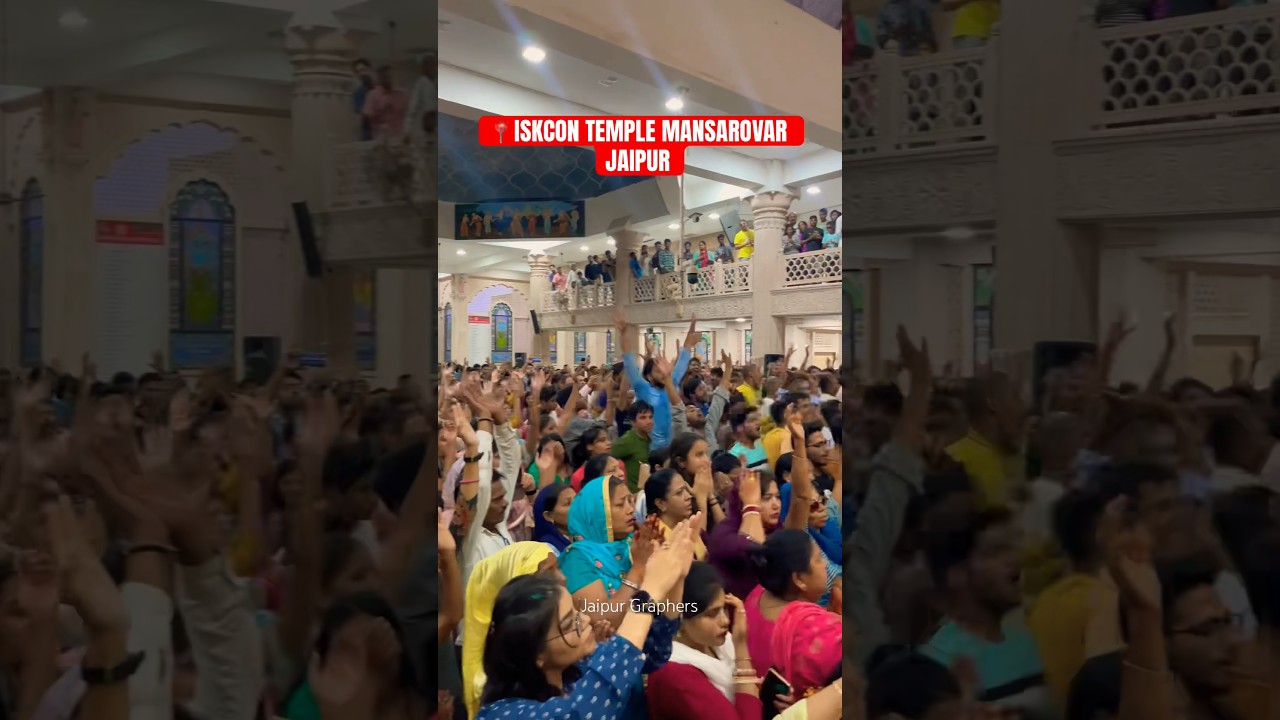 Hari Bol Devotee Dance at Iskcon Temple Mansarovar- Jaipur Graphers #jaipur #shorts #iskcontemple