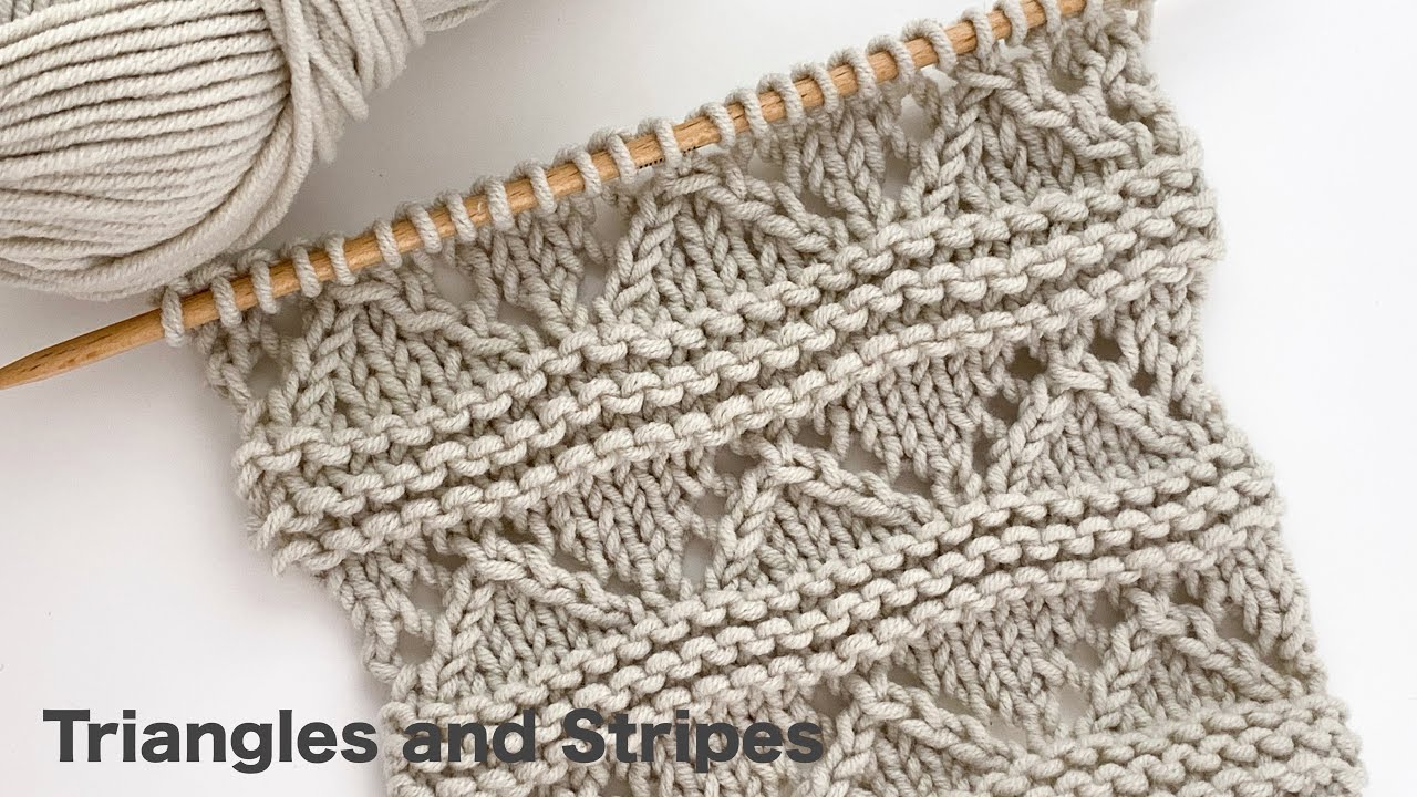 Triangles And Stripes | Knitting Stitch Patterns