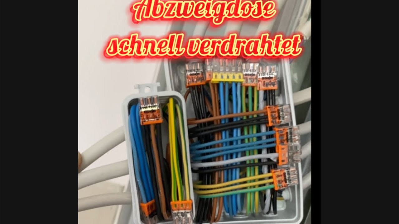 Abzweigdose verdrahten / anschlie&szlig;en. #diy