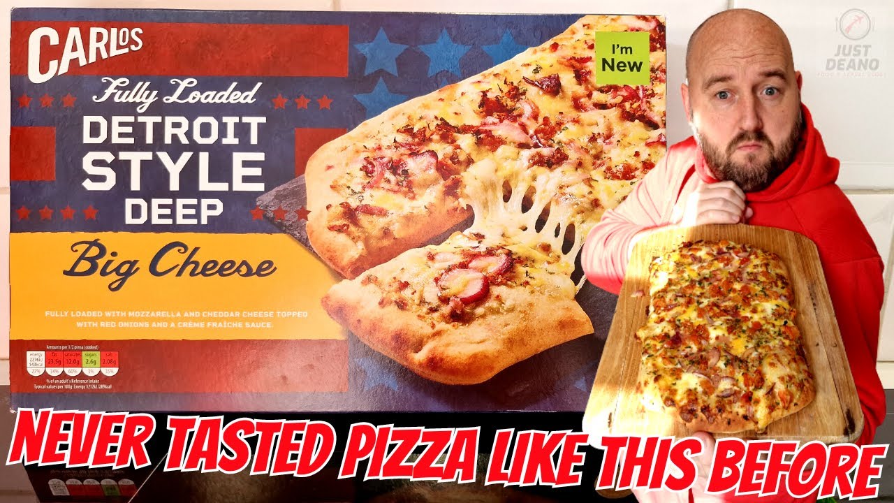 I'VE NEVER TASTED PIZZA LIKE THIS BEFORE - New DETROIT STYLE Deep Big Cheese Pizza - NO TOMATO BASE!