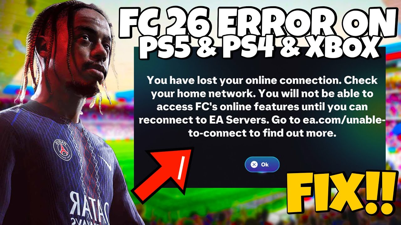 Как исправить ошибку &laquo;Вы потеряли подключение к сети&raquo; в FC 26 на PS5, PS4 и Xbox