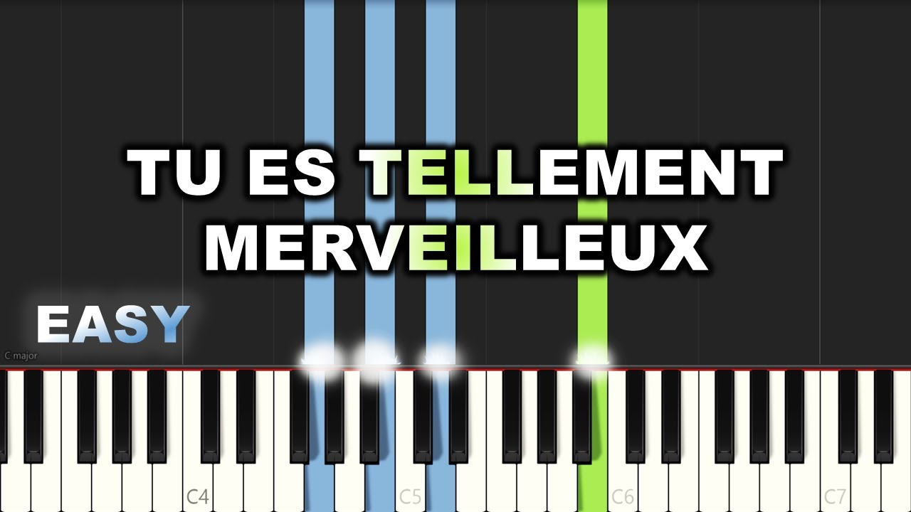 Tu Es Tellement Merveilleux Adonai (Awesome God) | EASY PIANO TUTORIAL BY Extreme Midi