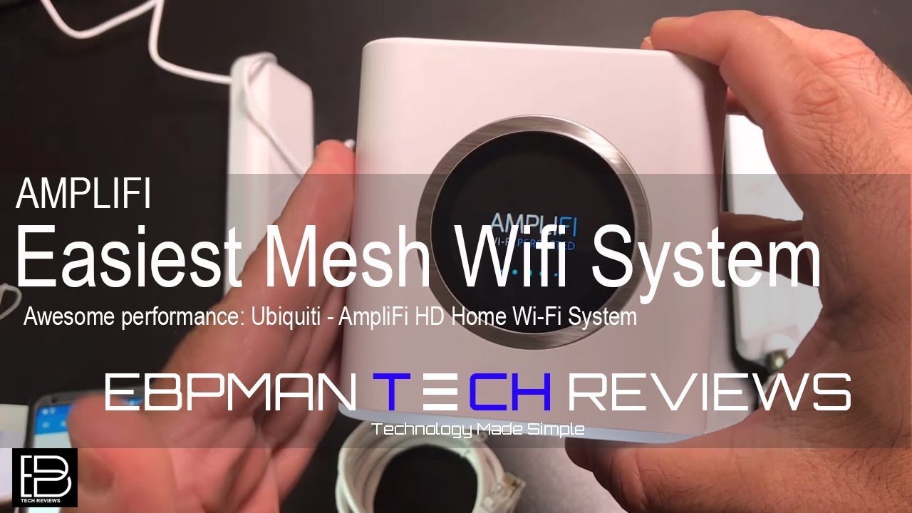 Easiest Mesh Wifi System with Awesome performance: Ubiquiti - AmpliFi Router HD Home Wi-Fi System