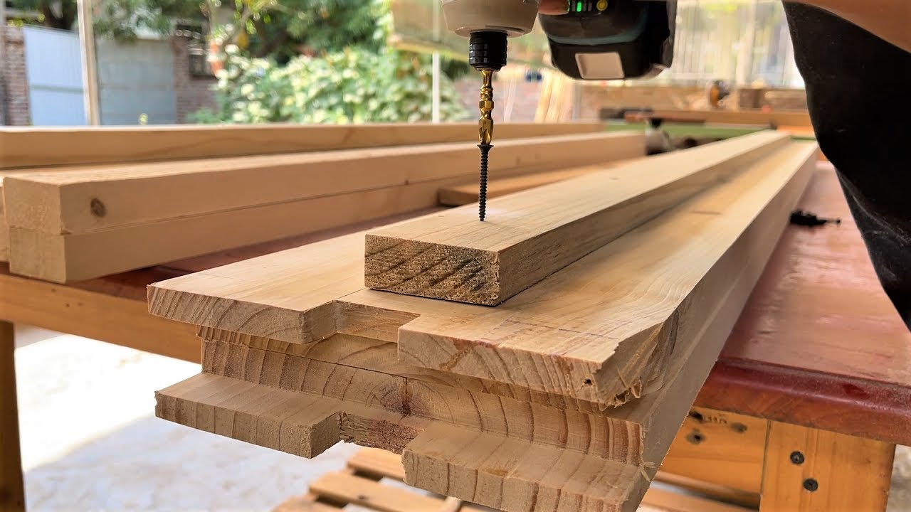 Great Woodworking Projects for Your Home // How To Building A Bed Extremely Simple and Beautiful