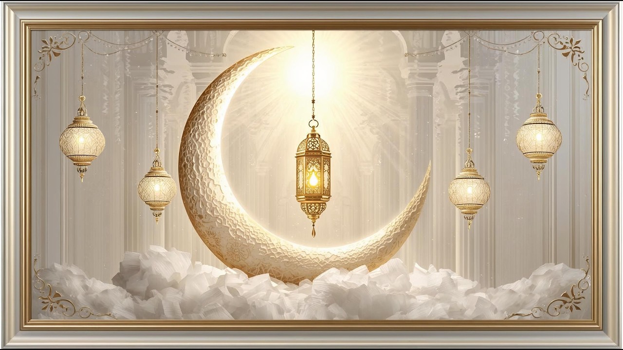 🌙 خلفية رمضان كريم - أجواء رمضانية ✨ | Royal Golden Ramadan Kareem Background