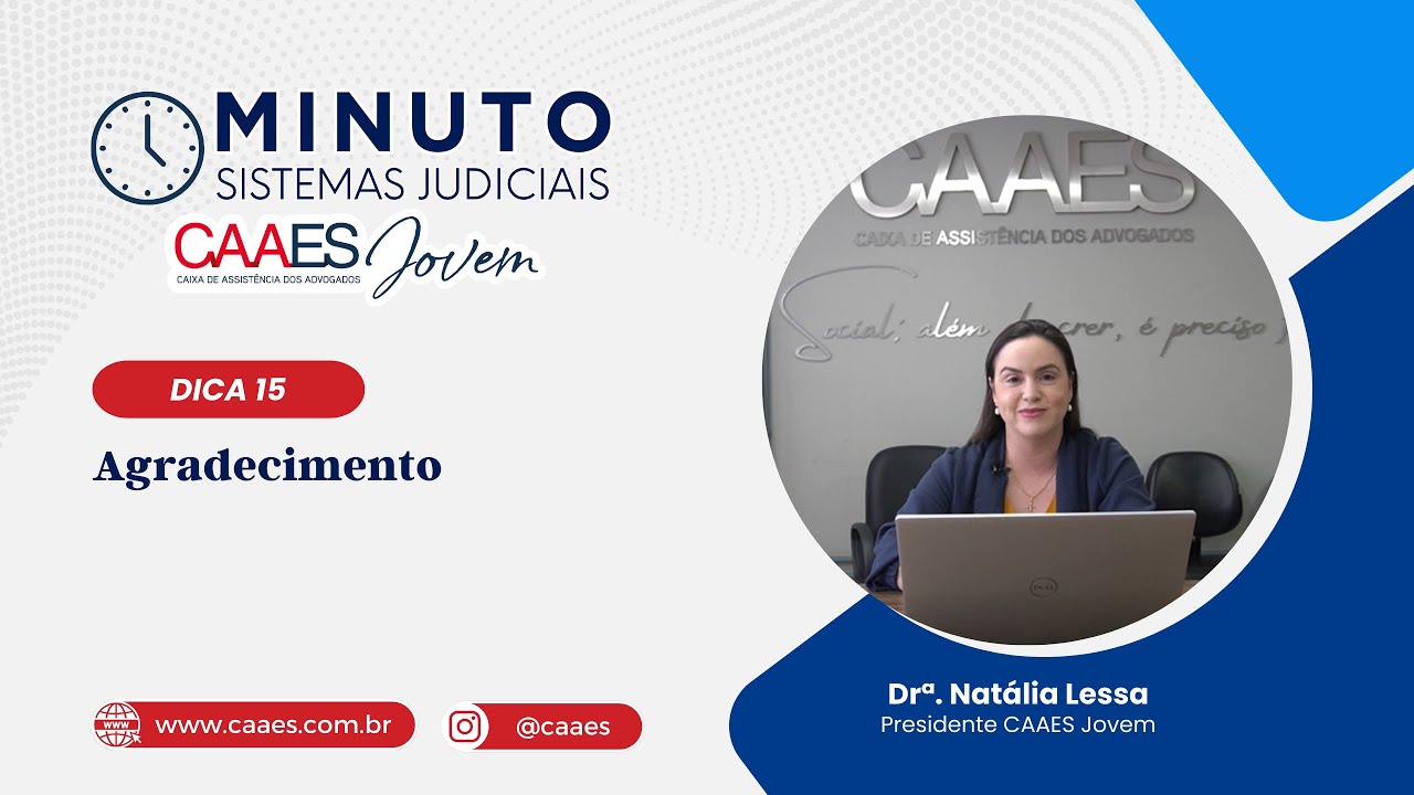 Minuto Sistemas Judiciais #15 - Agradecimento