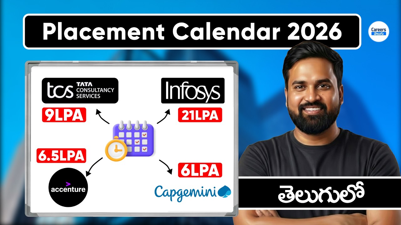OFF-CAMPUS Hiring Placement Calendar 2026 | TCS, Infosys, Deloitte, Accenture Hiring Dates | Telugu