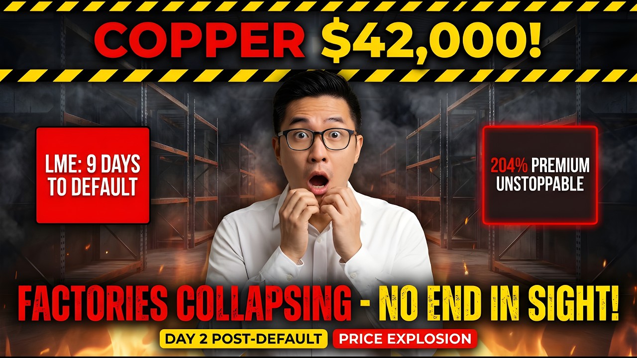 Copper PRICES UNSTOPPABLE &mdash; Physical Hits $42,000 (LME 9 Days to DEFAULT, Factories COLLAPSING!)